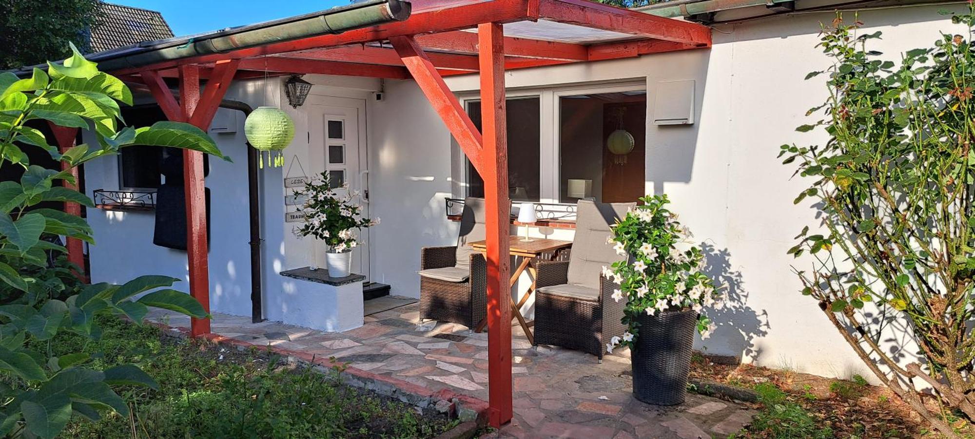 Bungalow An Der Tanne Mit Ueberdachter Terrasse Düsseldorf Kültér fotó